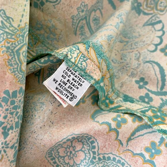 90s BROWNSTONE STUDIO Vintage Paisley Mixed Media Button Up - Picture 8 of 13